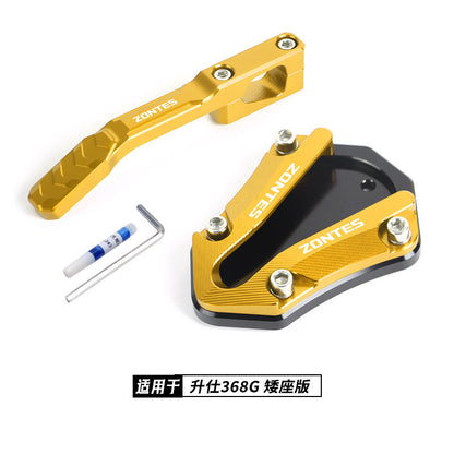 Zontes 368G Hi Low Seat Anti-slip Side Stand Plate Kick Stand Extension Side Stand Enlarger Plate