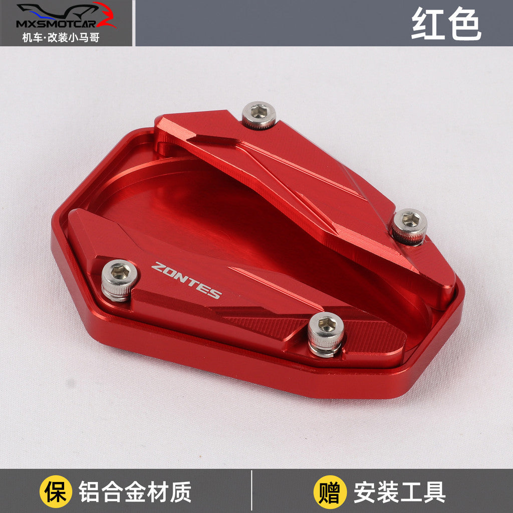 Zontes 368G Hi Low Seat Anti-slip Side Stand Plate Kick Stand Extension Side Stand Enlarger Plate