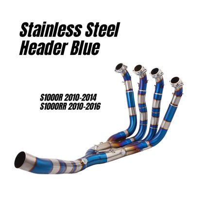 RAVEN BMW S1000R S1000RR 2010-2016 60mm Motorcycle Full System Exhaust Stainless Steel Carbon Cap