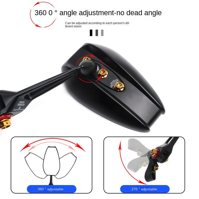 QJMOTOR Fortress 350 Side Mirror ATX 250 AOS4 Wide Anti-glare Rearview Mirror Fort 350 Accessories