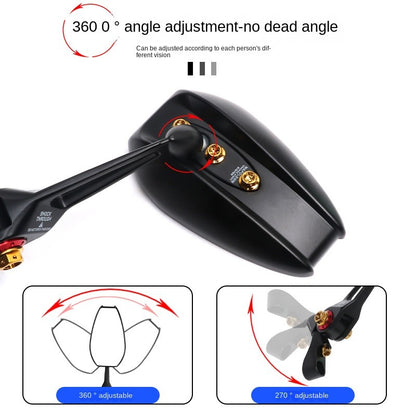 QJMOTOR Fortress 350 Side Mirror ATX 250 AOS4 Wide Anti-glare Rearview Mirror Fort 350 Accessories