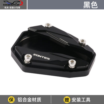 Zontes 368G Hi Low Seat Anti-slip Side Stand Plate Kick Stand Extension Side Stand Enlarger Plate