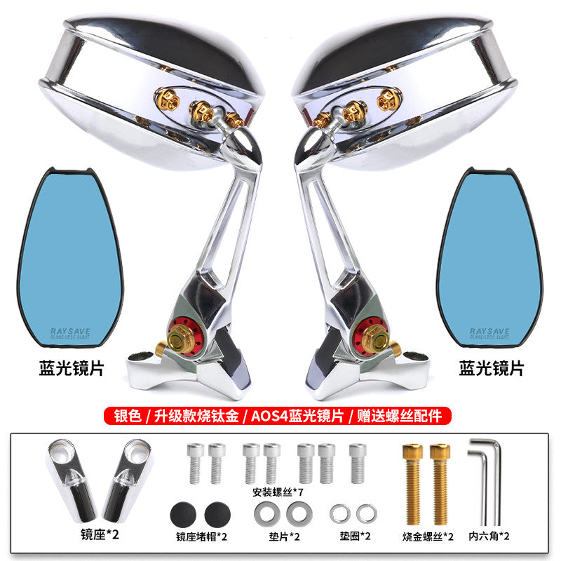 QJMOTOR Fortress 350 Side Mirror ATX 250 AOS4 Wide Anti-glare Rearview Mirror Fort 350 Accessories