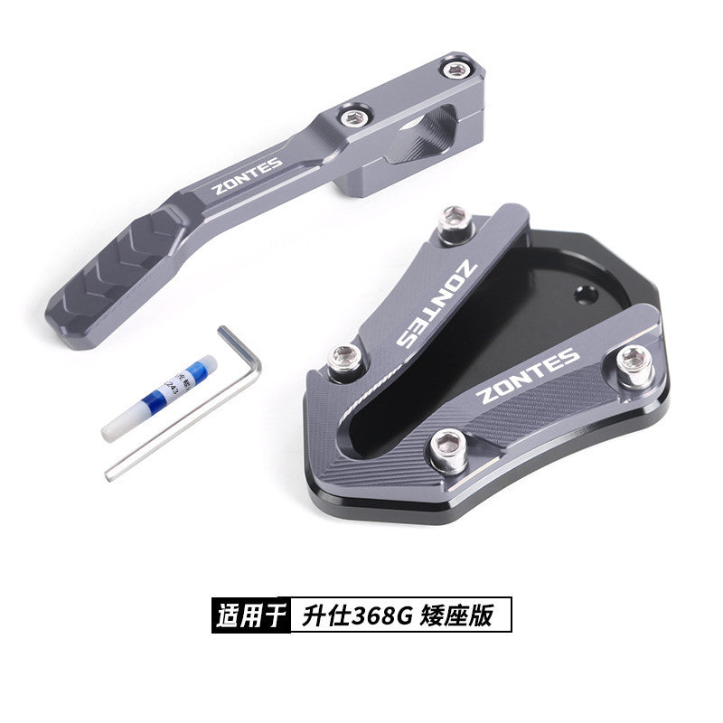 Zontes 368G Hi Low Seat Anti-slip Side Stand Plate Kick Stand Extension Side Stand Enlarger Plate