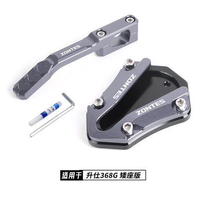 Zontes 368G Hi Low Seat Anti-slip Side Stand Plate Kick Stand Extension Side Stand Enlarger Plate