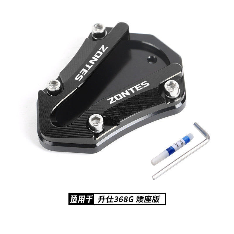 Zontes 368G Hi Low Seat Anti-slip Side Stand Plate Kick Stand Extension Side Stand Enlarger Plate
