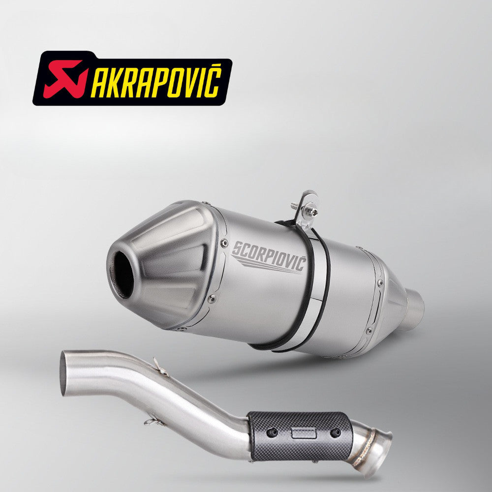 CFMOTO 800MT Exhaust KTM 790ADV AKRAPOVIC Plug n Play Motorcycle Exhaust Muffler Mid Pipe Link Pipe