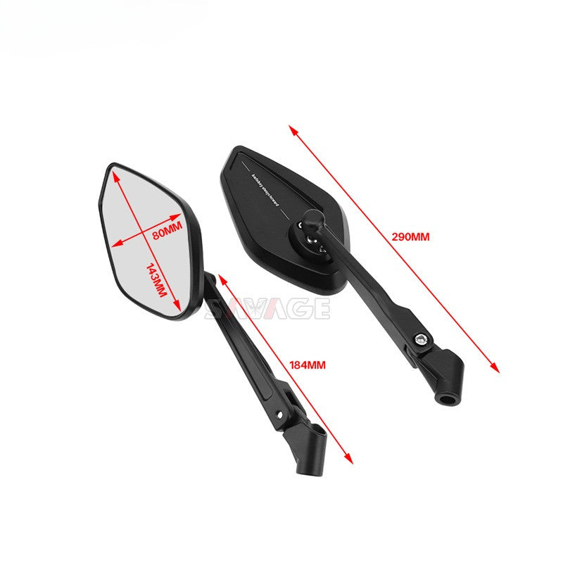 AVETA NOVA 250 Side Mirror Modified Aluminum Alloy Folding Rearview Mirror with Wide Field of Vision