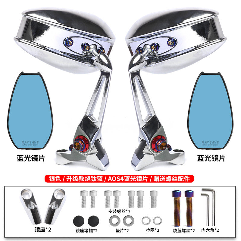 QJMOTOR Fortress 350 Side Mirror ATX 250 AOS4 Wide Anti-glare Rearview Mirror Fort 350 Accessories