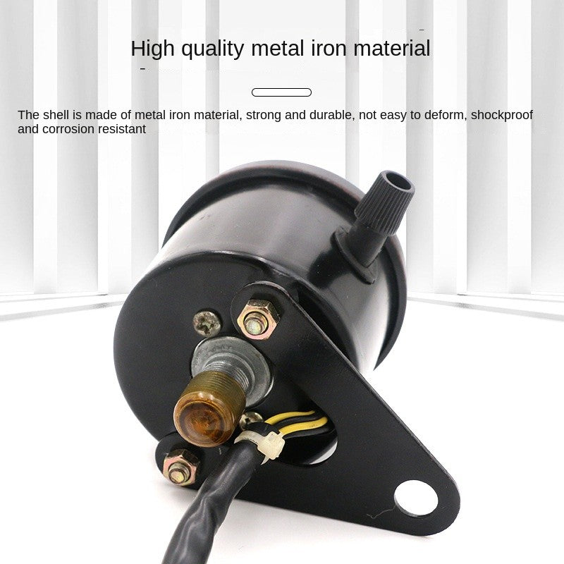 Universal Motorcycle Retro Modified Small LED Meter with Indicator Light Led Color 70 Retro Odometer