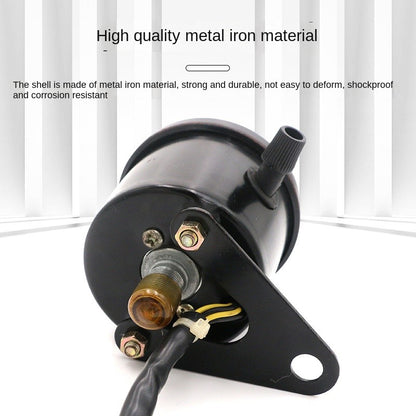 Universal Motorcycle Retro Modified Small LED Meter with Indicator Light Led Color 70 Retro Odometer