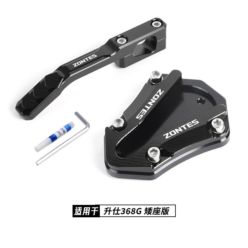 Zontes 368G Hi Low Seat Anti-slip Side Stand Plate Kick Stand Extension Side Stand Enlarger Plate