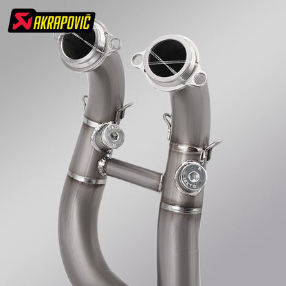 Motorcycle Exhaust Pipe Duke 790 890 Titanium Front Middle Connecting Original Exhaust 2018-2022
