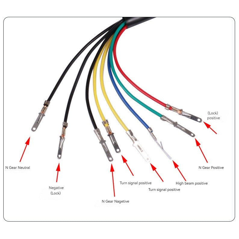 Universal Motorcycle Retro Modified Small LED Meter with Indicator Light Led Color 70 Retro Odometer
