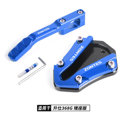 Zontes 368G Hi Low Seat Anti-slip Side Stand Plate Kick Stand Extension Side Stand Enlarger Plate