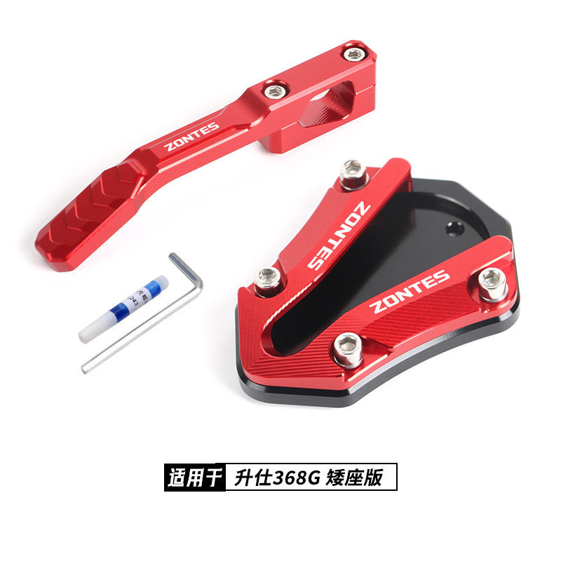 Zontes 368G Hi Low Seat Anti-slip Side Stand Plate Kick Stand Extension Side Stand Enlarger Plate