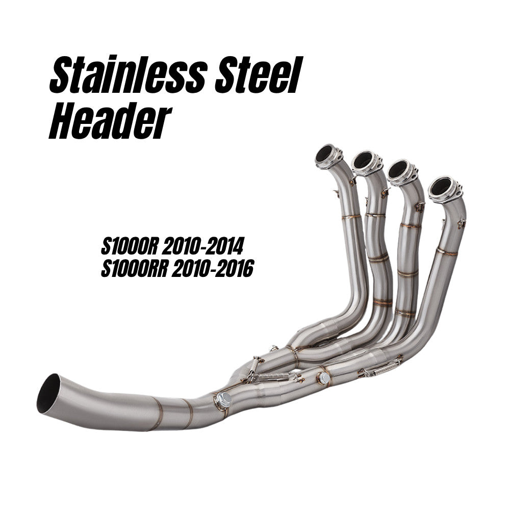 RAVEN BMW S1000R S1000RR 2010-2016 60mm Motorcycle Full System Exhaust Stainless Steel Carbon Cap