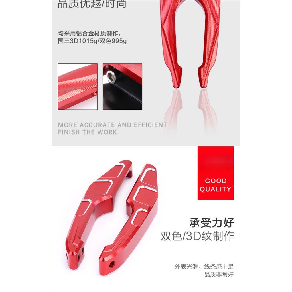 Rear Handle Qjmotor SRK600 SRK600RC Motorcycle Modification Rear Grab Handle Aluminum Tail Wing