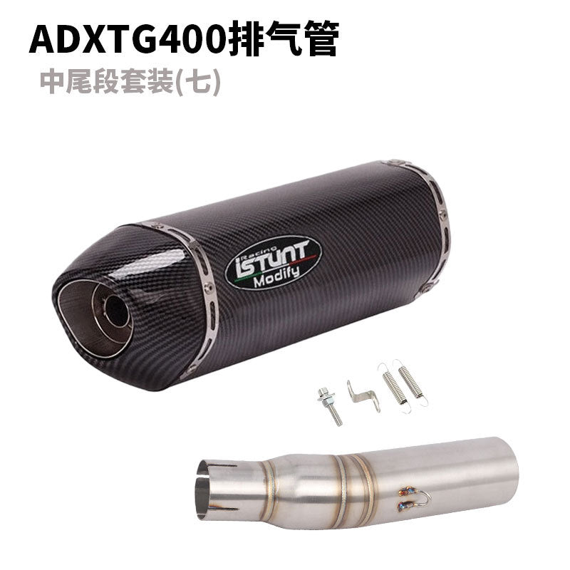 SYM ADXTG400 Exhaust Pipe Slip On Modification Muffler ADXTG 400 Link Pipe Exhaust Motocycle Exhaust