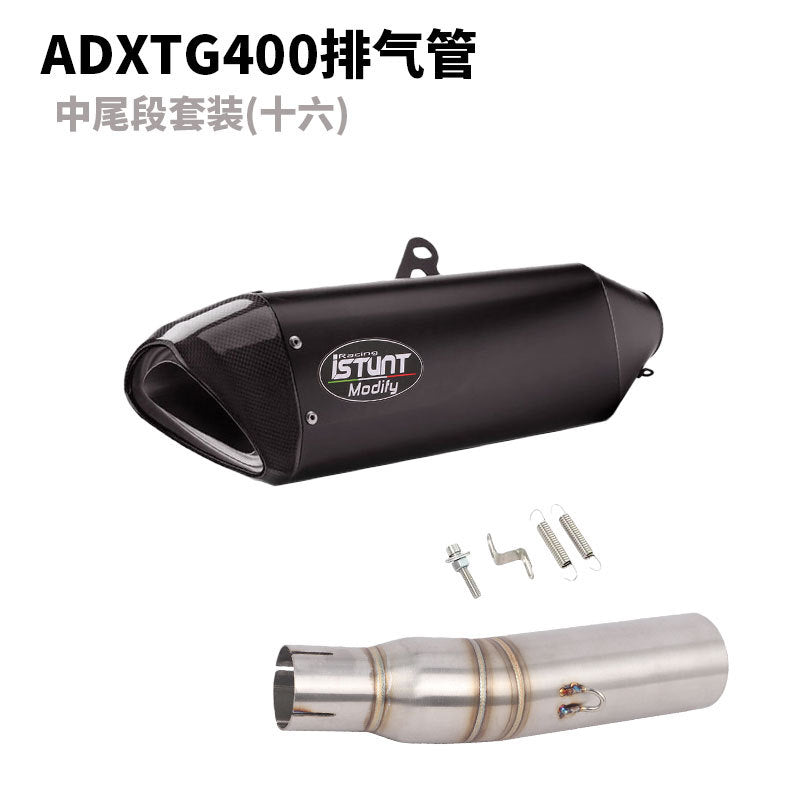 SYM ADXTG400 Exhaust Pipe Slip On Modification Muffler ADXTG 400 Link Pipe Exhaust Motocycle Exhaust