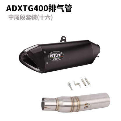 SYM ADXTG400 Exhaust Pipe Slip On Modification Muffler ADXTG 400 Link Pipe Exhaust Motocycle Exhaust