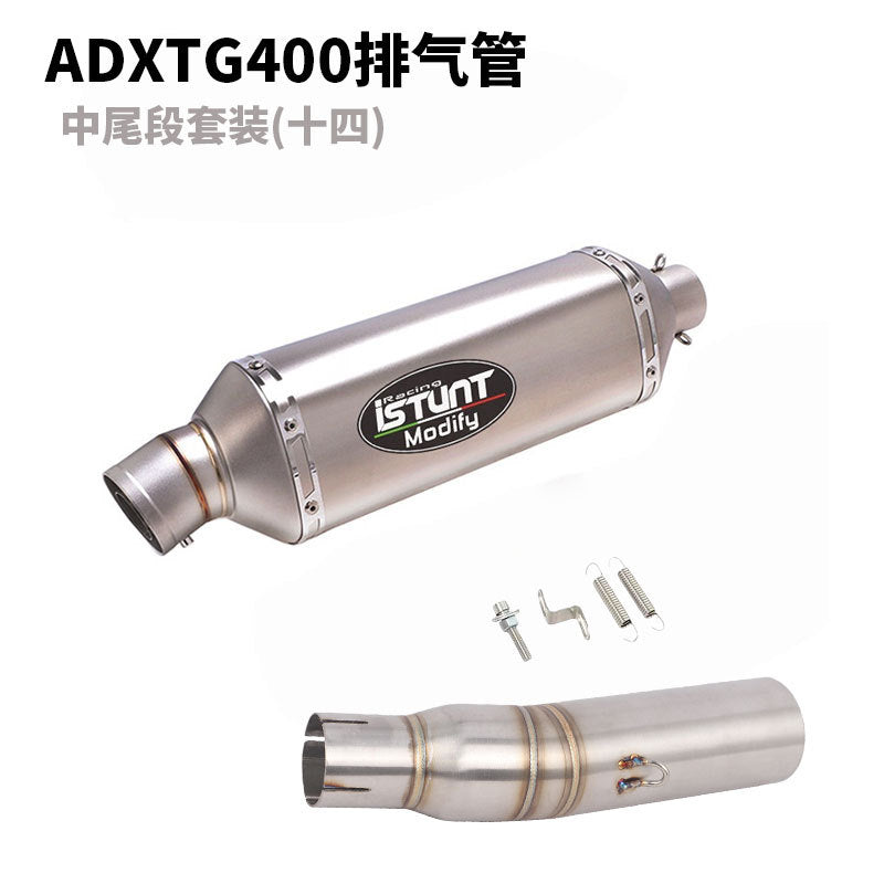 SYM ADXTG400 Exhaust Pipe Slip On Modification Muffler ADXTG 400 Link Pipe Exhaust Motocycle Exhaust