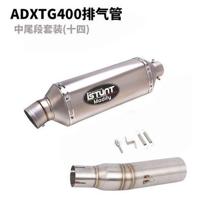 SYM ADXTG400 Exhaust Pipe Slip On Modification Muffler ADXTG 400 Link Pipe Exhaust Motocycle Exhaust