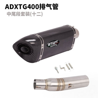 SYM ADXTG400 Exhaust Pipe Slip On Modification Muffler ADXTG 400 Link Pipe Exhaust Motocycle Exhaust