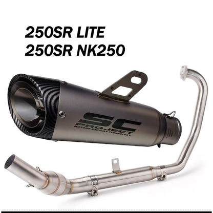 CFMOTO 250SR LITE 250NK 250SR Racing Exhaust Power Boom Full System Motorcycle Exhaust System
