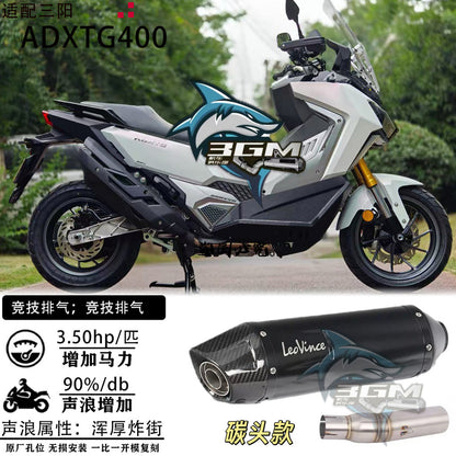 Exhaust Sym Adxtg400 Pipe Muffler Full System Exhaust Adxtg 400 Slip on Titanium Header Adxtg400