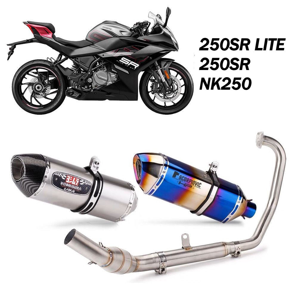 CFMOTO 250SR LITE 250NK 250SR Racing Exhaust Power Boom Full System Motorcycle Exhaust System