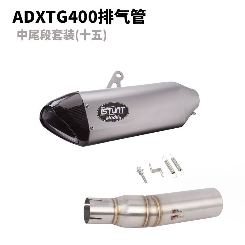 SYM ADXTG400 Exhaust Pipe Slip On Modification Muffler ADXTG 400 Link Pipe Exhaust Motocycle Exhaust