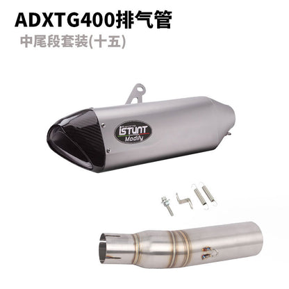 SYM ADXTG400 Exhaust Pipe Slip On Modification Muffler ADXTG 400 Link Pipe Exhaust Motocycle Exhaust