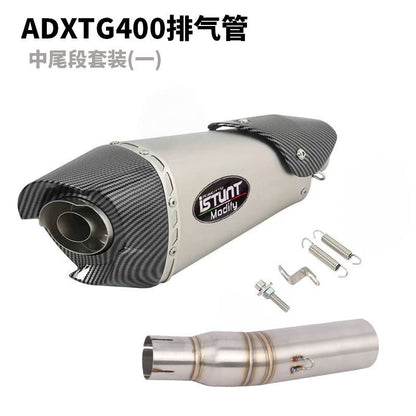 SYM ADXTG400 Exhaust Pipe Slip On Modification Muffler ADXTG 400 Link Pipe Exhaust Motocycle Exhaust