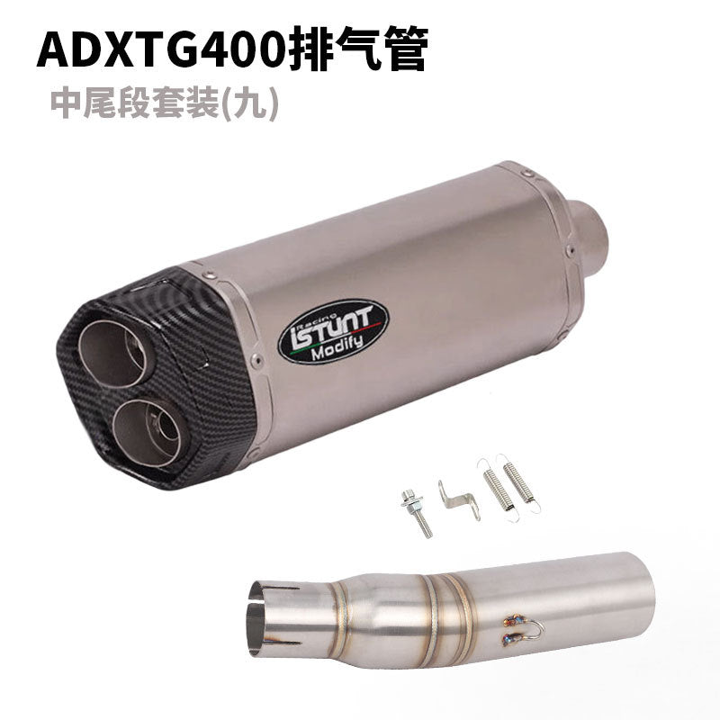 SYM ADXTG400 Exhaust Pipe Slip On Modification Muffler ADXTG 400 Link Pipe Exhaust Motocycle Exhaust