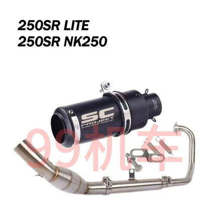 CFMOTO 250SR LITE 250NK 250SR Racing Exhaust Power Boom Full System Motorcycle Exhaust System