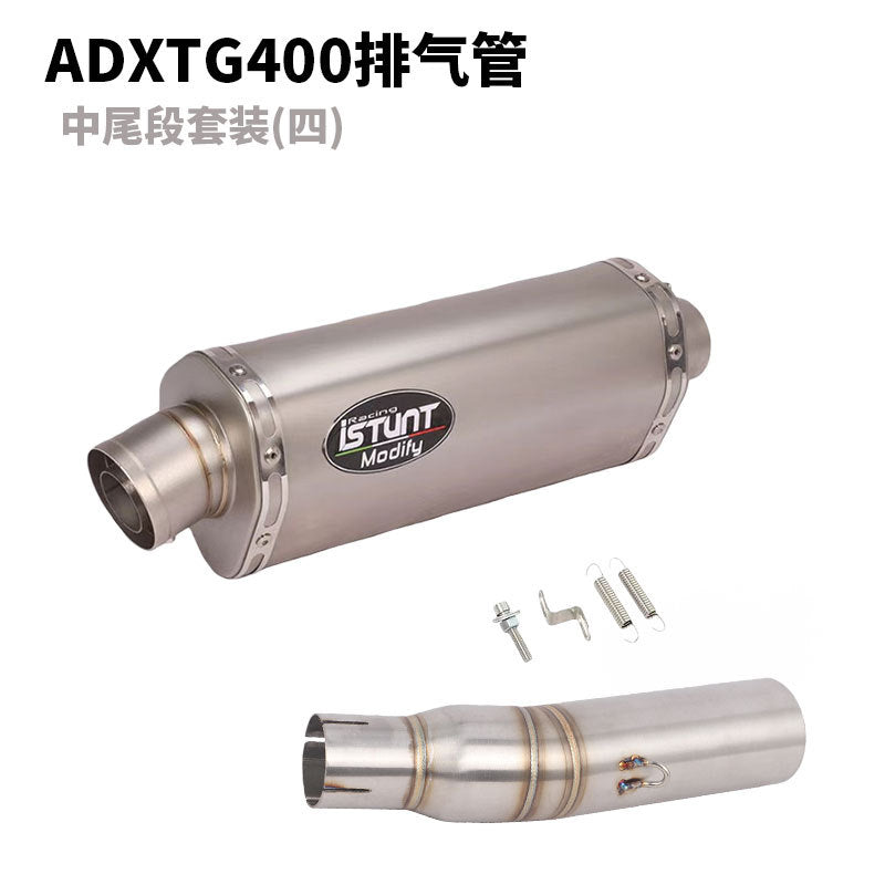 SYM ADXTG400 Exhaust Pipe Slip On Modification Muffler ADXTG 400 Link Pipe Exhaust Motocycle Exhaust