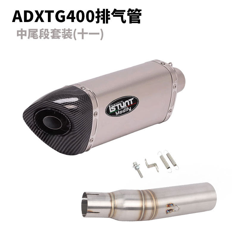 SYM ADXTG400 Exhaust Pipe Slip On Modification Muffler ADXTG 400 Link Pipe Exhaust Motocycle Exhaust