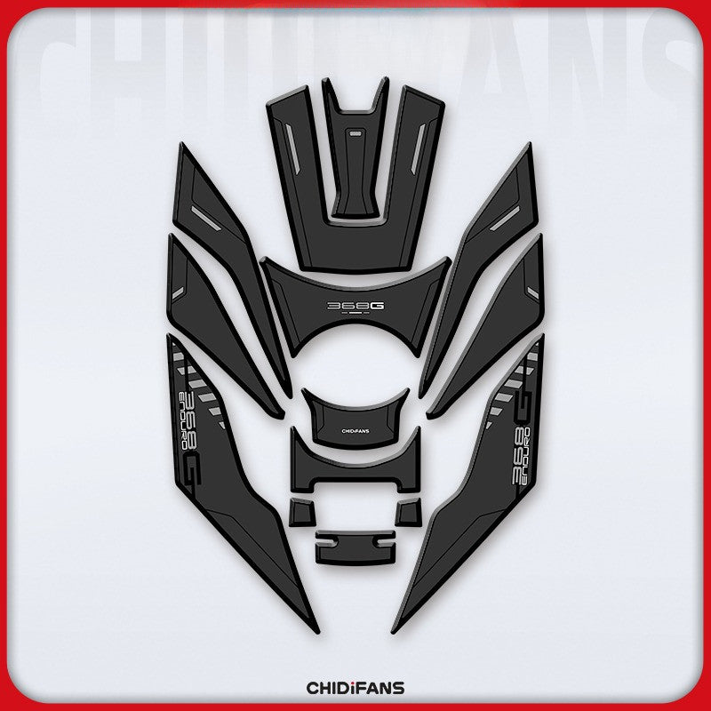 Zontes 368G 2024-2026 Zontes 368G Rubber Fuel Tank Sticker Body Protection Decorative Stickers