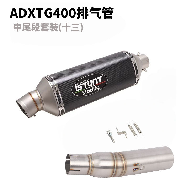 SYM ADXTG400 Exhaust Pipe Slip On Modification Muffler ADXTG 400 Link Pipe Exhaust Motocycle Exhaust