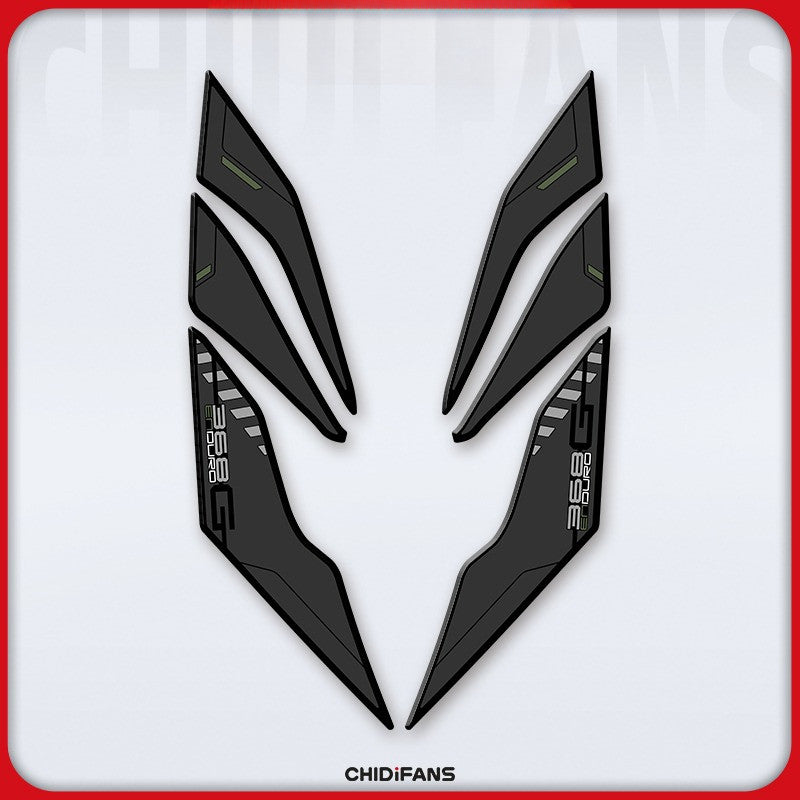 Zontes 368G 2024-2026 Zontes 368G Rubber Fuel Tank Sticker Body Protection Decorative Stickers