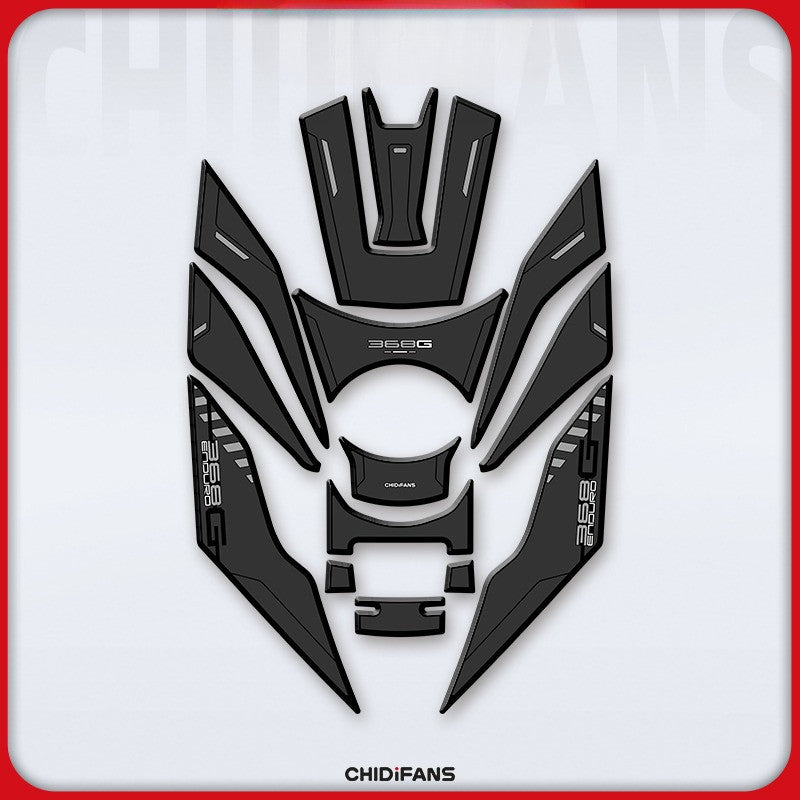 Zontes 368G 2024-2026 Zontes 368G Rubber Fuel Tank Sticker Body Protection Decorative Stickers
