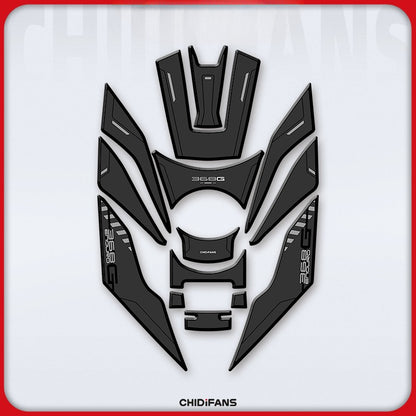 Zontes 368G 2024-2026 Zontes 368G Rubber Fuel Tank Sticker Body Protection Decorative Stickers