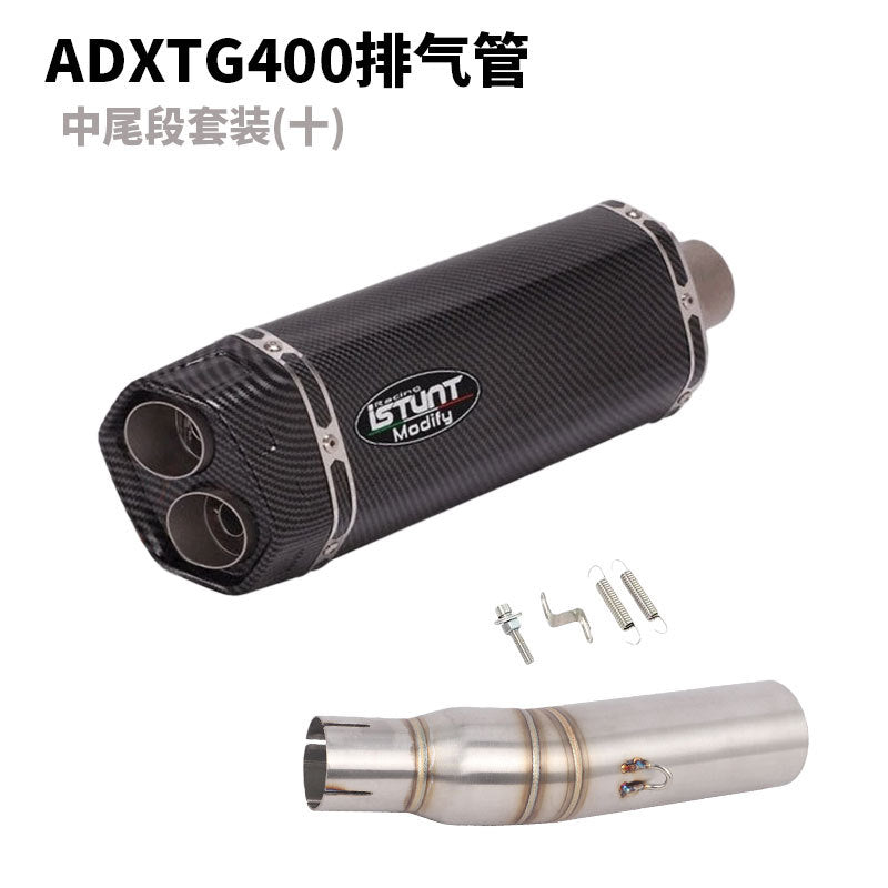 SYM ADXTG400 Exhaust Pipe Slip On Modification Muffler ADXTG 400 Link Pipe Exhaust Motocycle Exhaust