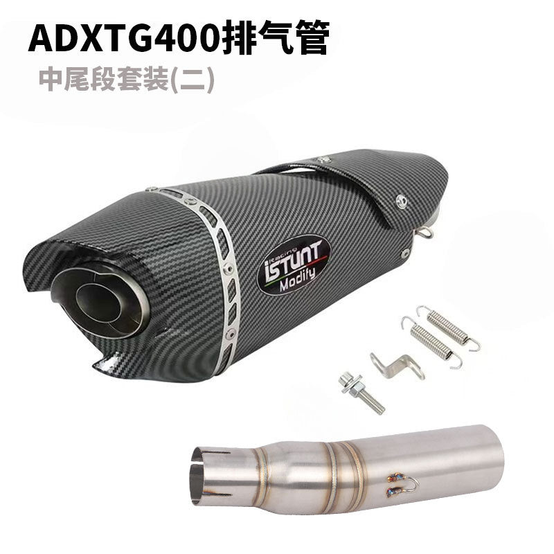 SYM ADXTG400 Exhaust Pipe Slip On Modification Muffler ADXTG 400 Link Pipe Exhaust Motocycle Exhaust