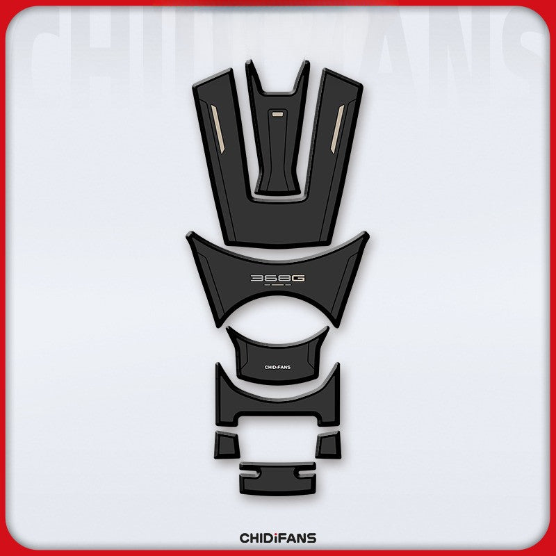 Zontes 368G 2024-2026 Zontes 368G Rubber Fuel Tank Sticker Body Protection Decorative Stickers