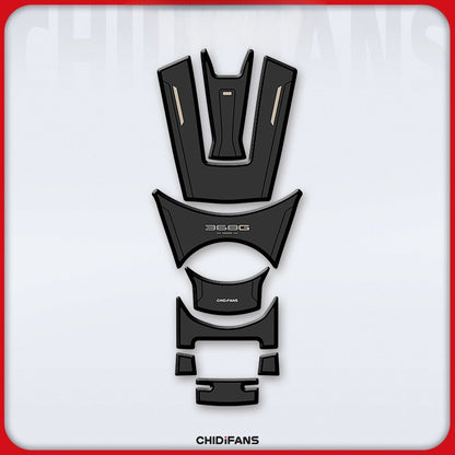Zontes 368G 2024-2026 Zontes 368G Rubber Fuel Tank Sticker Body Protection Decorative Stickers