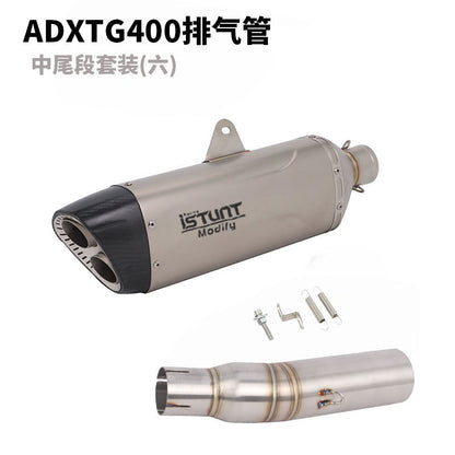 SYM ADXTG400 Exhaust Pipe Slip On Modification Muffler ADXTG 400 Link Pipe Exhaust Motocycle Exhaust