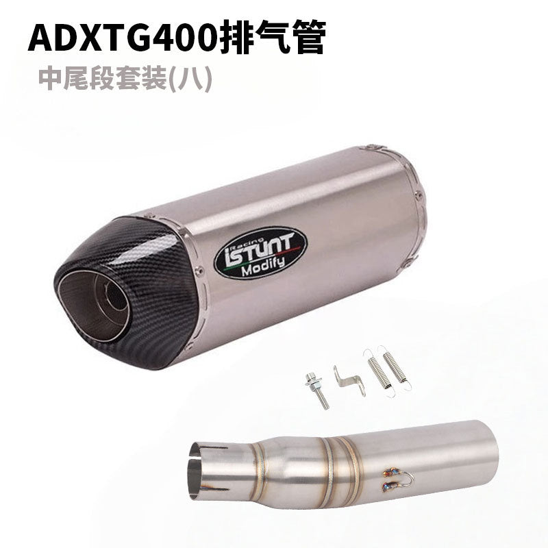 SYM ADXTG400 Exhaust Pipe Slip On Modification Muffler ADXTG 400 Link Pipe Exhaust Motocycle Exhaust