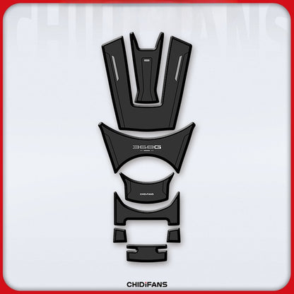 Zontes 368G 2024-2026 Zontes 368G Rubber Fuel Tank Sticker Body Protection Decorative Stickers